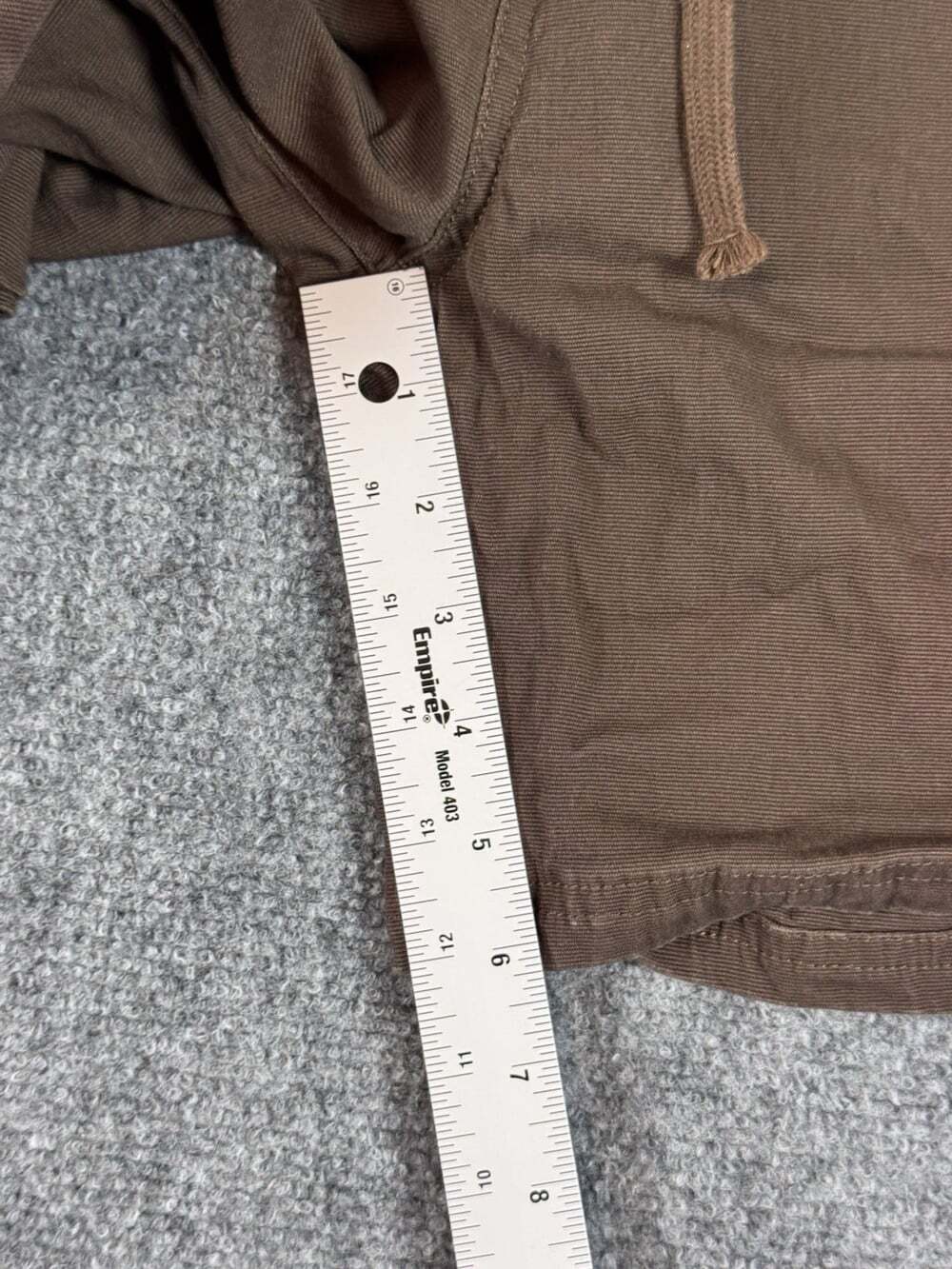 The Hundreds Men’s Streetwear Y2K Brown Cotton Twill Shorts Drawstring Size XL - Picture 5 of 9